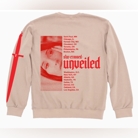 Kacey Musgraves STAR-CROSSED: UNVEILED 2022 TOUR SWEATSHIRT - Picture 2 of 6